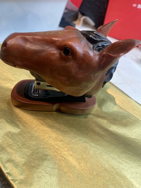 Other - Horse Head Stapler - Brown and Black Novelty Desk Accessory